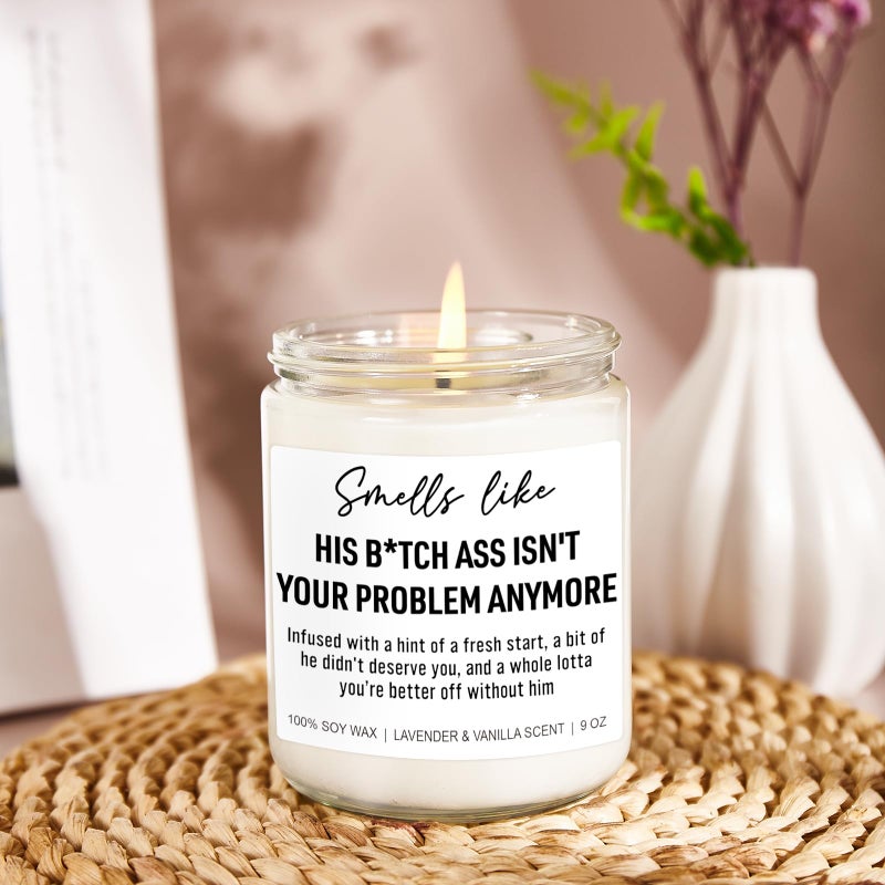 Younift Funny Divorce Candles  Divorce Gifts for Women  Divorce Party Decorations  Breakup Gifts for Women  Cheer up  Break up Gifts for Her  Gifts for Newly Divorced Woman  Ex Boyfriend Gifts - Image 5